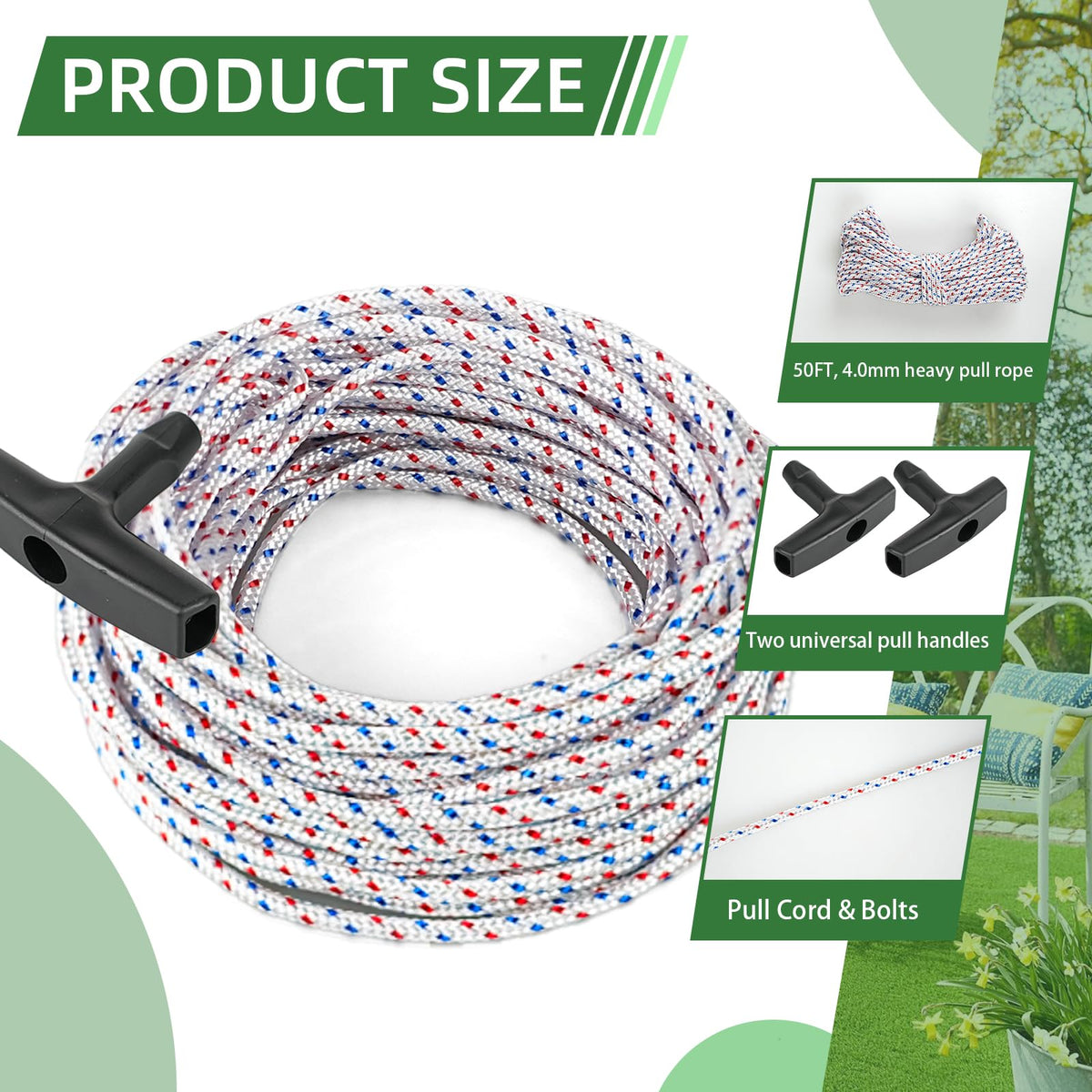 SSFOLPFEE universal handles provide comfortable grip for effortless pulls