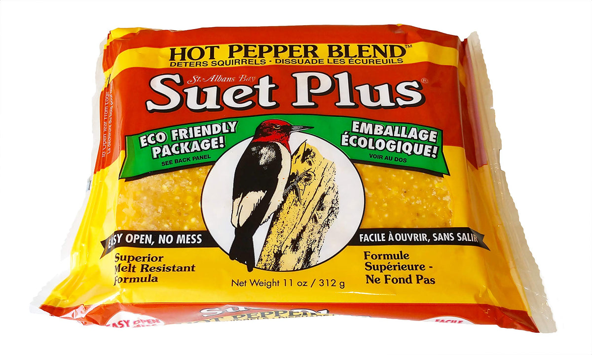 11 oz cakes unwrapped and ready to feed birds from ST. ALBANS BAY SUET PLUS.