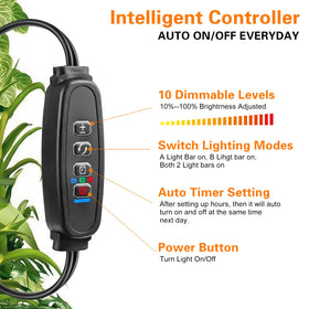 ST.MARY TINO grow light strip with auto timer maintains schedule
