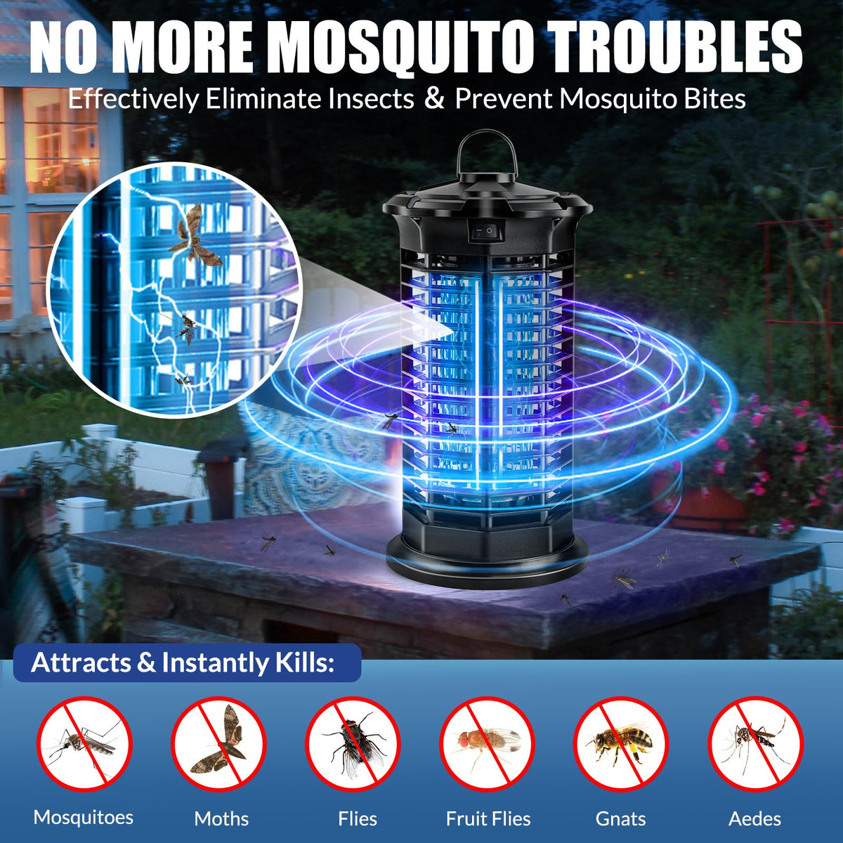 STABLEP 360° coverage zapper protects 35㎡ for gatherings