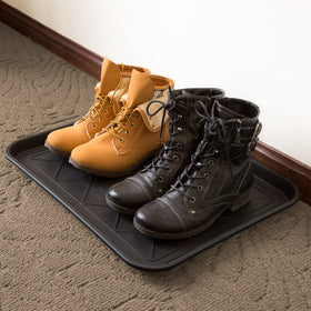 Stalwart boot tray dimensions 20 by 15 inches for entryways.