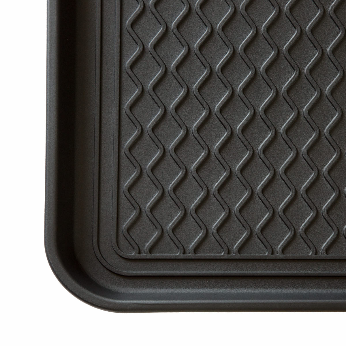 Stalwart boot tray durable plastic resists scratches and cracking.