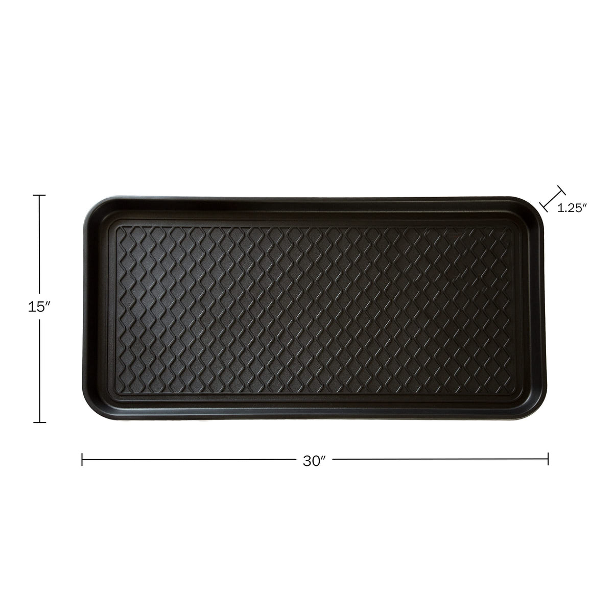 Stalwart boot tray is easy to rinse with water and cloth.
