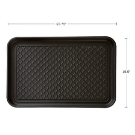 Stalwart boot tray entryway indoors outdoors helps reduce water damage.