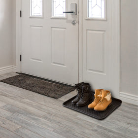 Stalwart boot tray multipurpose use as pet area or plant mat.