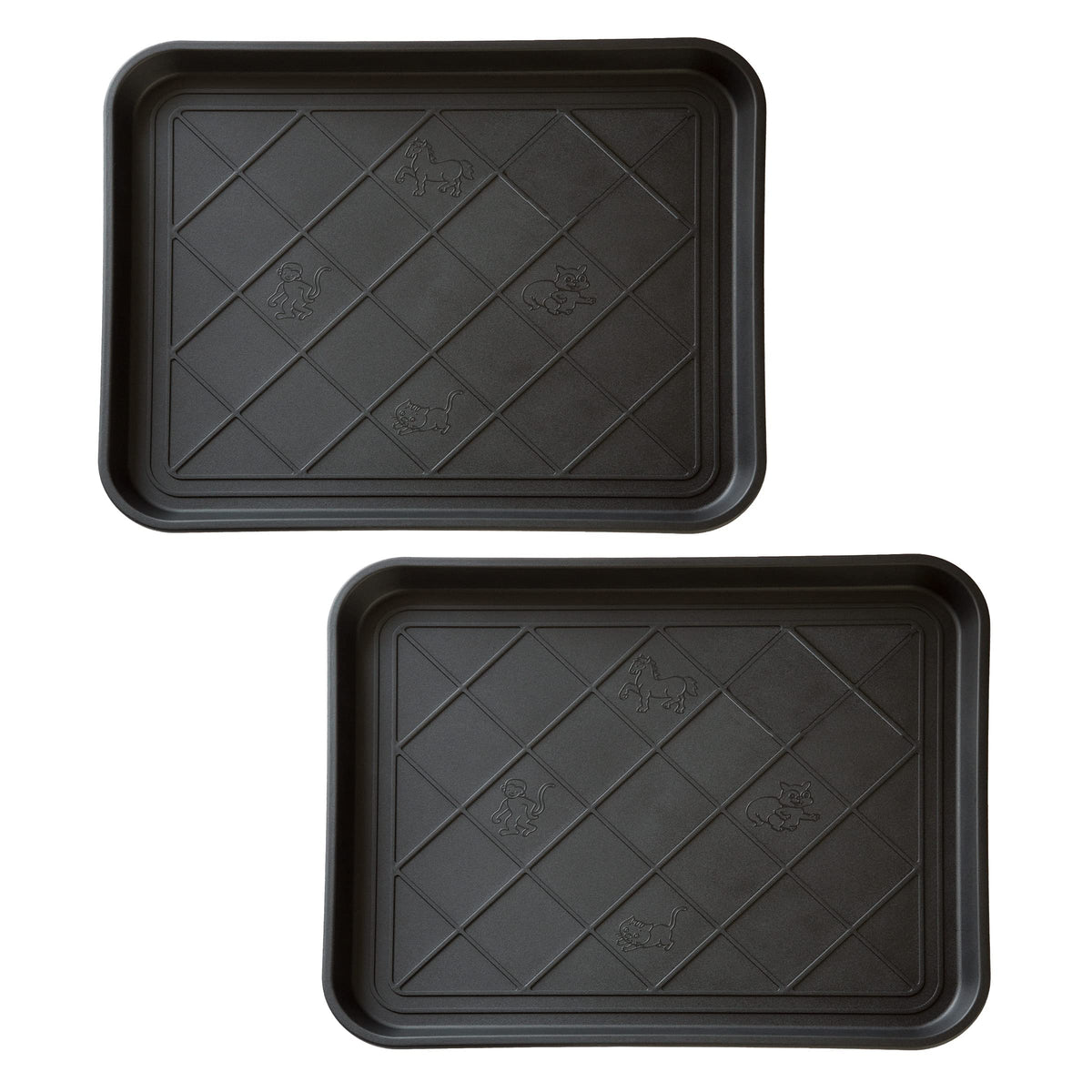 Stalwart boot tray outer view protects entryway floors from mud.
