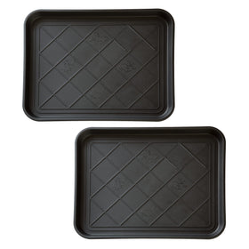 Stalwart boot tray outer view protects entryway floors from mud.