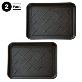 Stalwart boot tray raised edge detail contains spills and dirt.