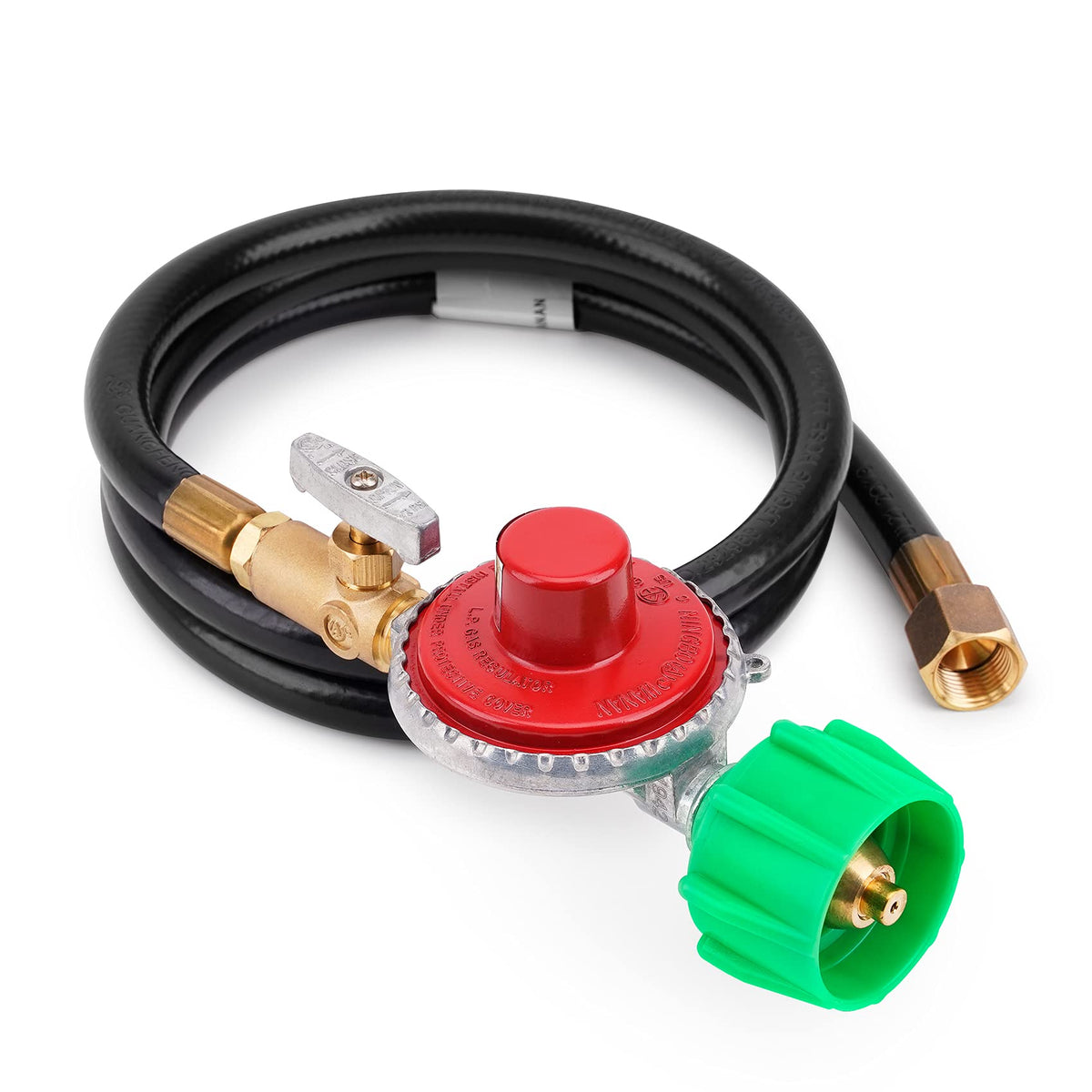 Stanbroil 48 inch regulator hose assembly for safe high pressure propane connections