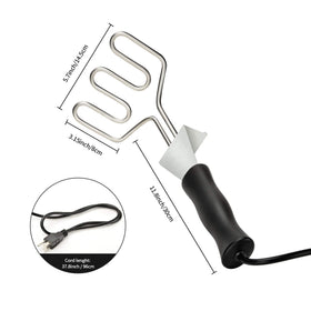 Stanbroil electric starter side handle design emphasizes safe, extended reach.