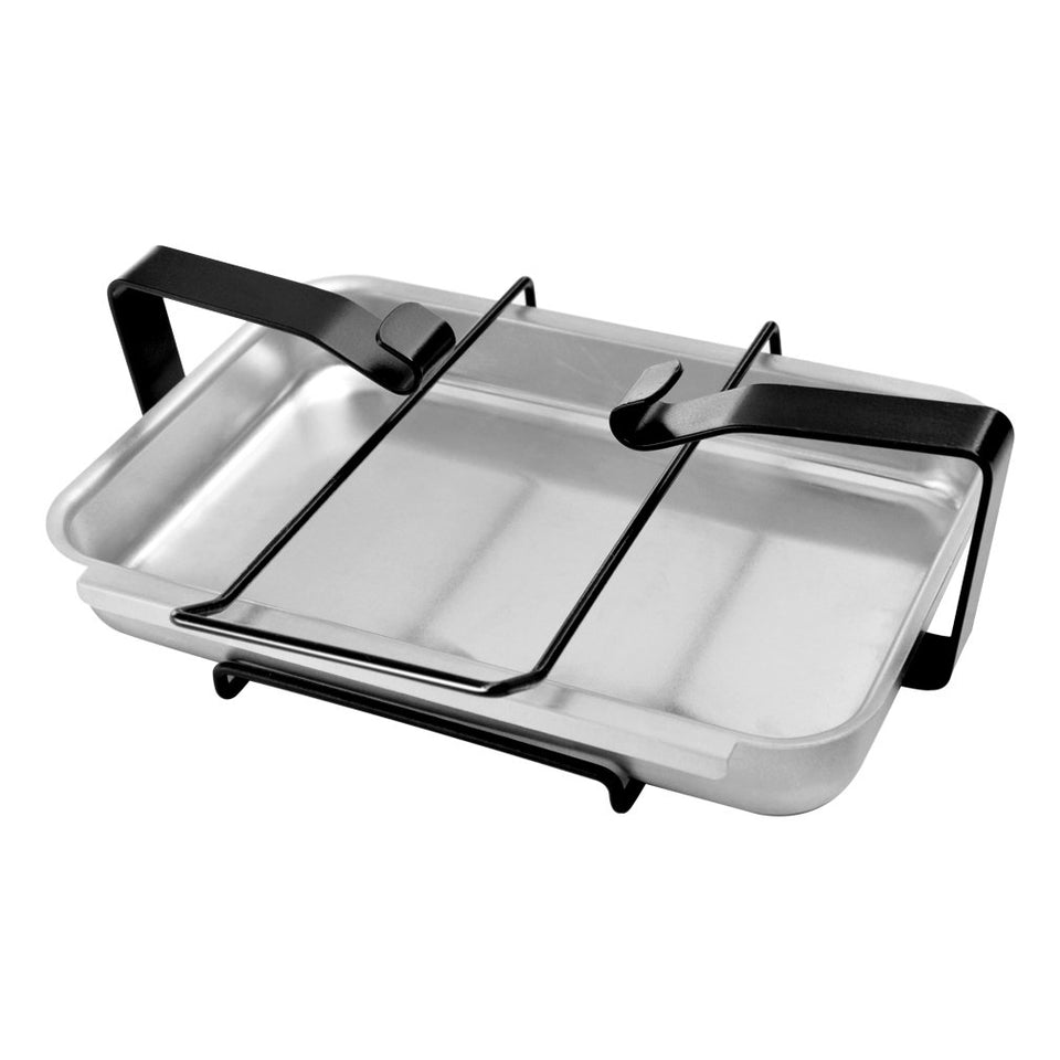 Stanbroil 7515 drip-pan assembly shown in place under grill grates for grease capture.