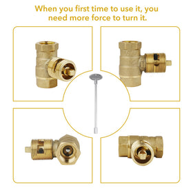 Stanbroil 8-inch length provides leverage when turning valves.