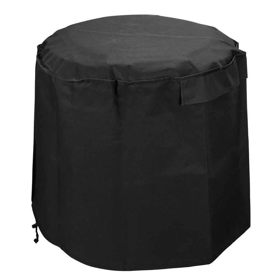 Stanbroil Big Easy cover on the fryer, weatherproof protection for outdoor use.
