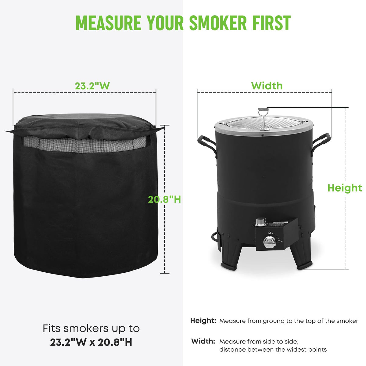 Stanbroil Big Easy cover with side vent reduces condensation on outdoor cookouts.