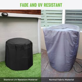 Stanbroil Big Easy cover waterproof fabric protects fryer from rain.