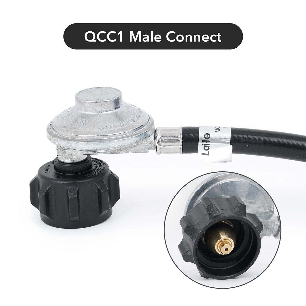 Stanbroil brass adapter with quick connect provides a secure, sealed tank-to-appliance link