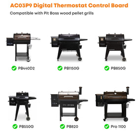 Stanbroil LCD front panel supports easy cook control for safer grilling.