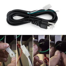 Stanbroil durable PVC power cord withstands outdoor use against water and dust.
