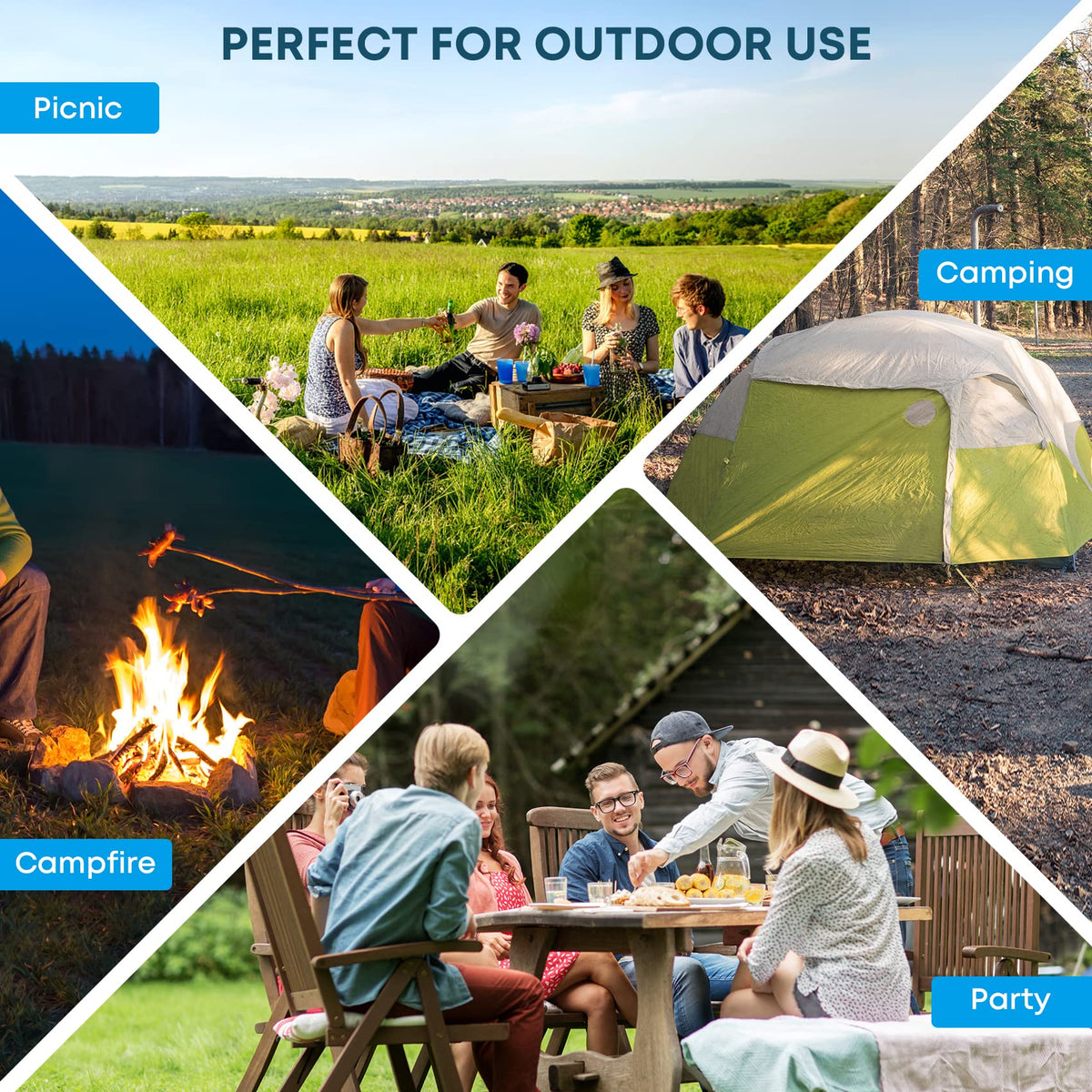 Tool-free installation of Stanbroil campfire grill for camping trips.