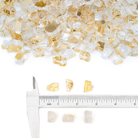 Stanbroil gold halfinch closeup highlights jewel-like color and reflective sparkle