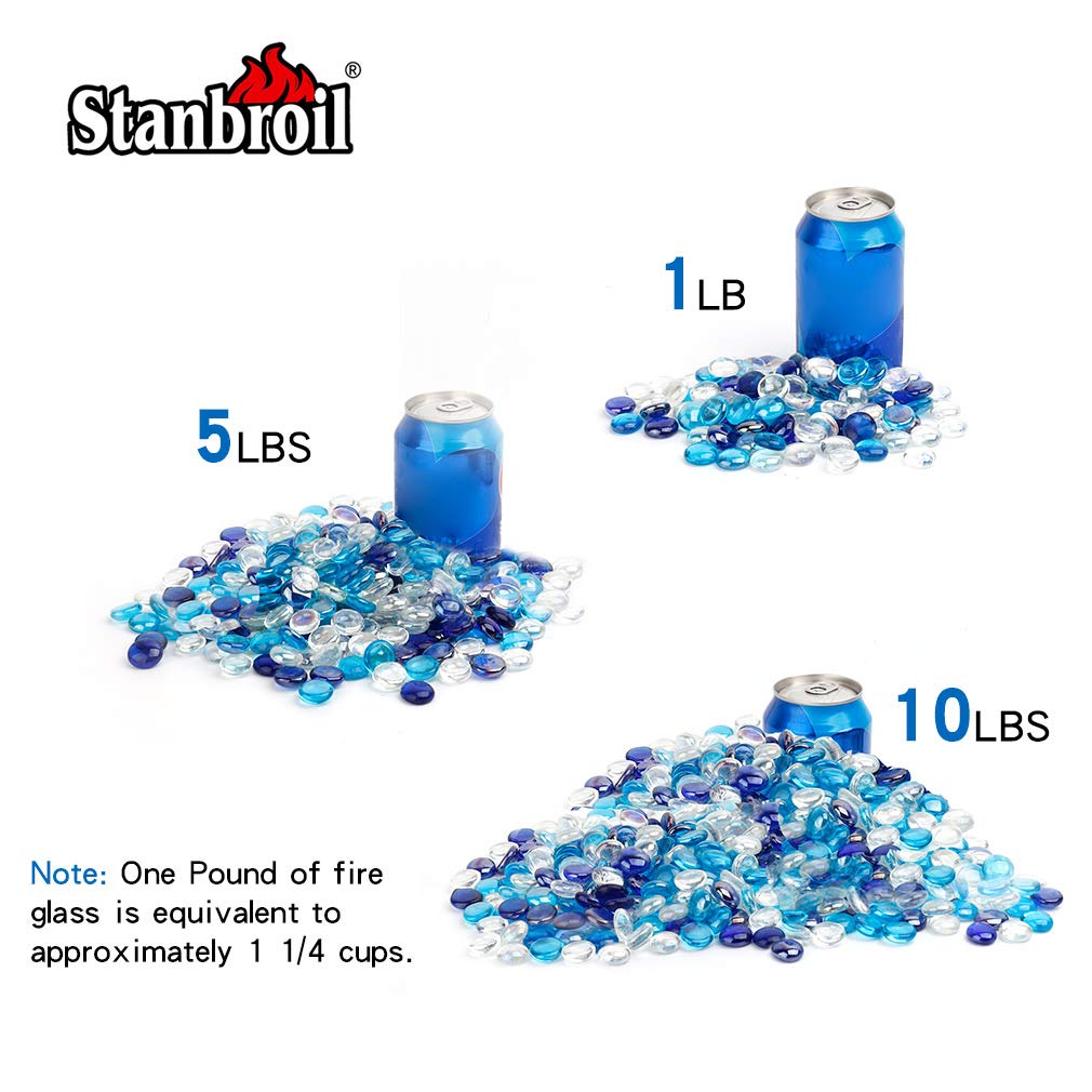 Stanbroil Caribbean blue drops add color pop and long lasting heat friendly decor