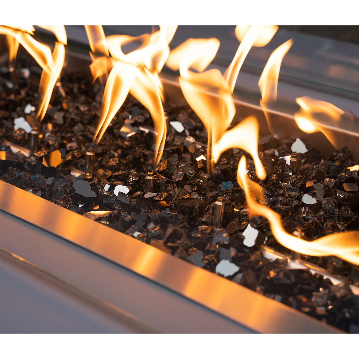 Stanbroil fire glass is easy to install and clean for quick setup