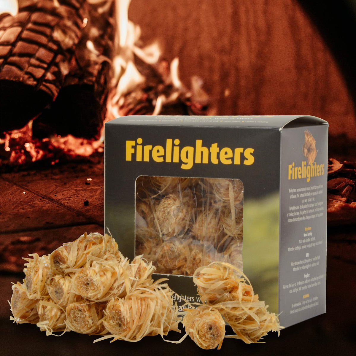Stanbroil fire starters use natural wax and sawdust for eco-friendly use.