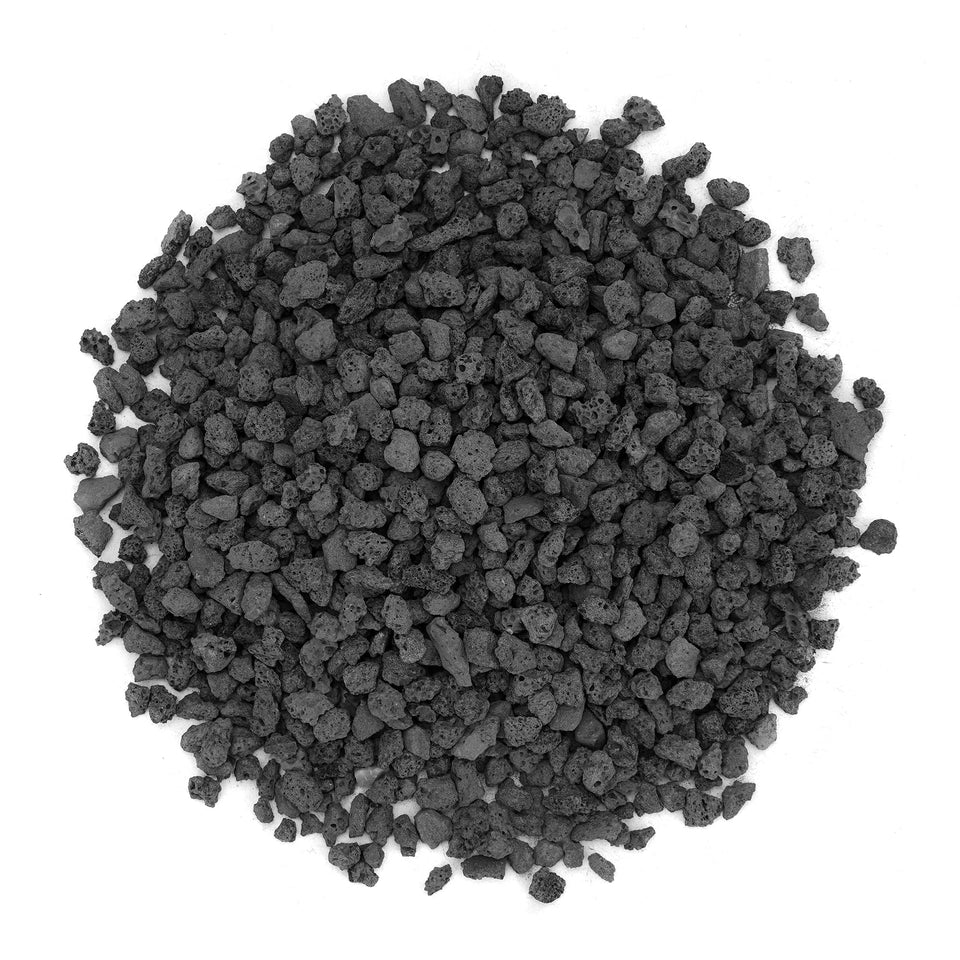 Stanbroil lava rock granules create a natural base for fire pits.