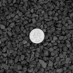 Stanbroil lava rock granules provide a neutral base layer for gas logs.