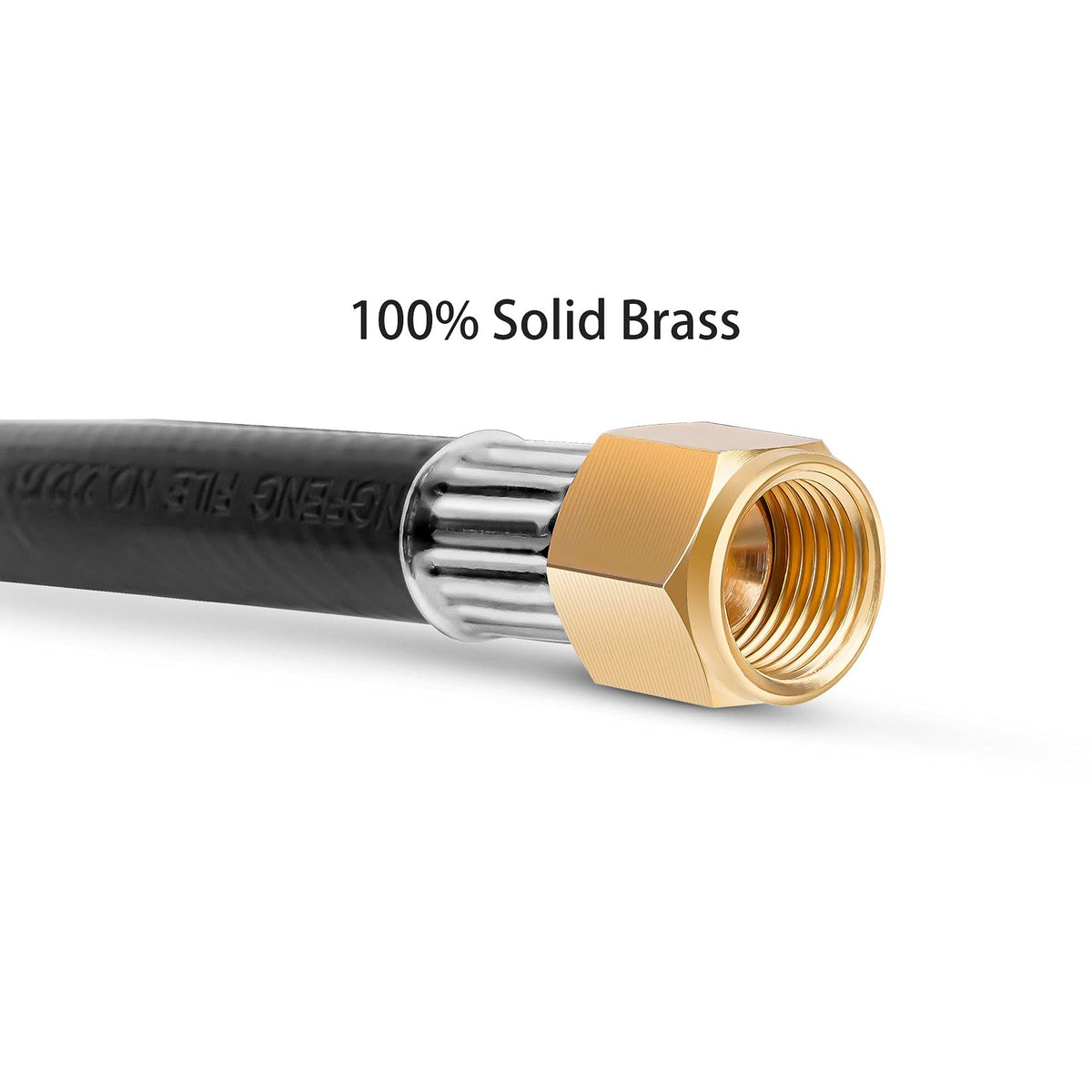 Stanbroil low-pressure hose rated to 1 PSI for safe operation.
