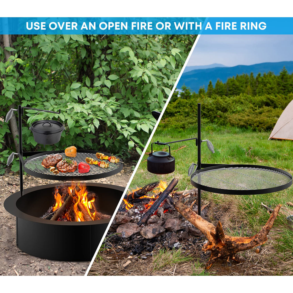 Compact Stanbroil grill disassembled for easy portability.