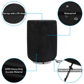 Stanbroil cover fits standard 20lb tanks securely and neatly.