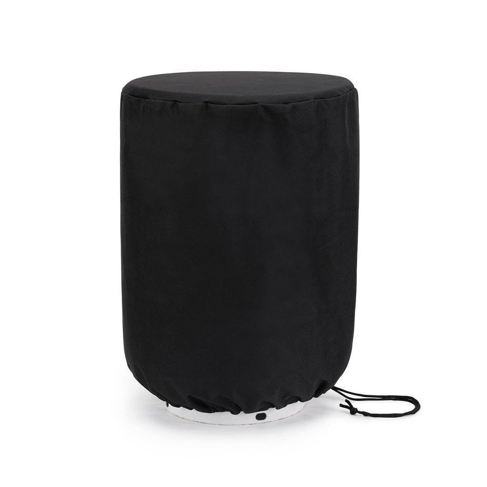 Stanbroil propane tank cover with side tabletop adds outdoor surface space.