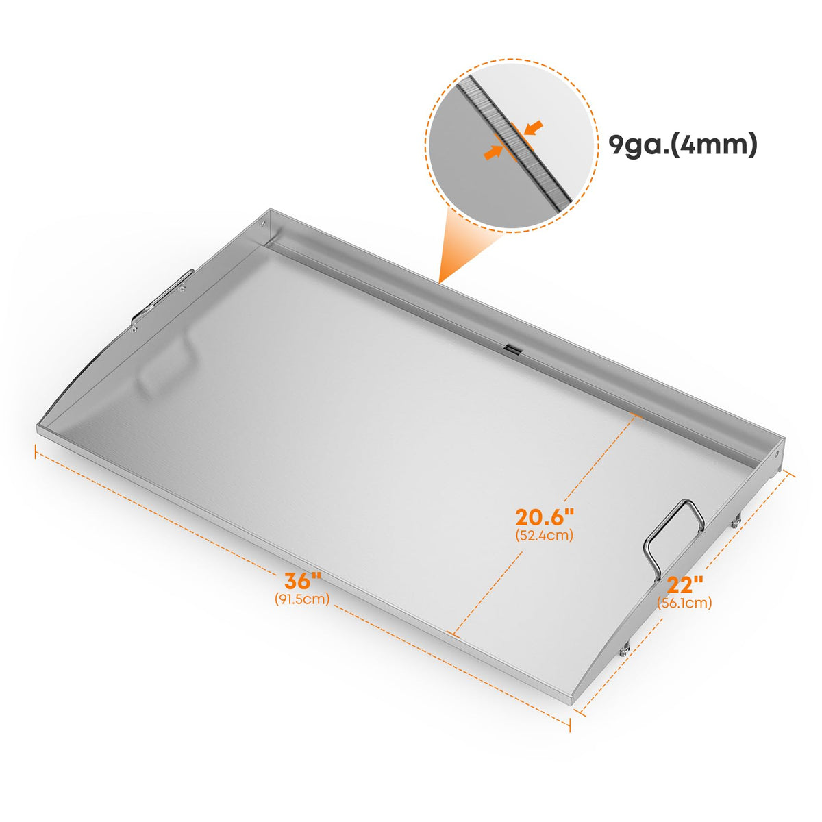 Stanbroil rear grease trough promotes mess control while cooking outdoors