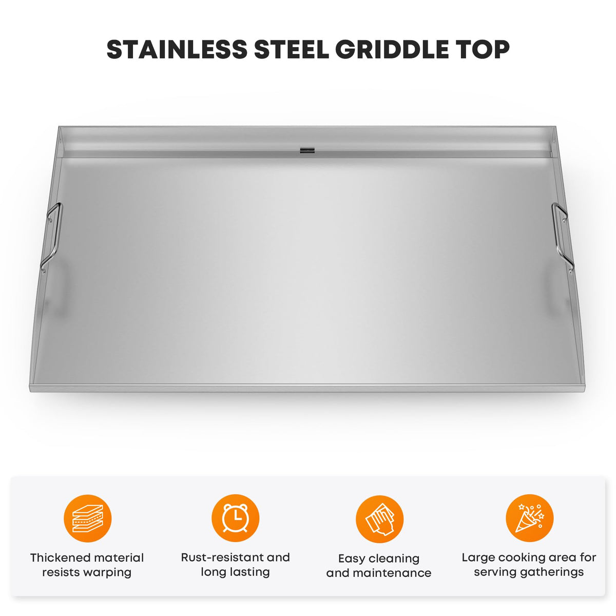 Stanbroil stainless steel surface for durability and easy cleaning