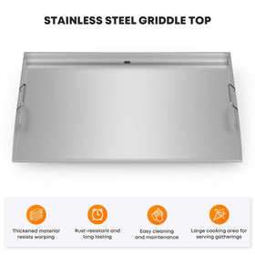 Stanbroil stainless steel surface for durability and easy cleaning