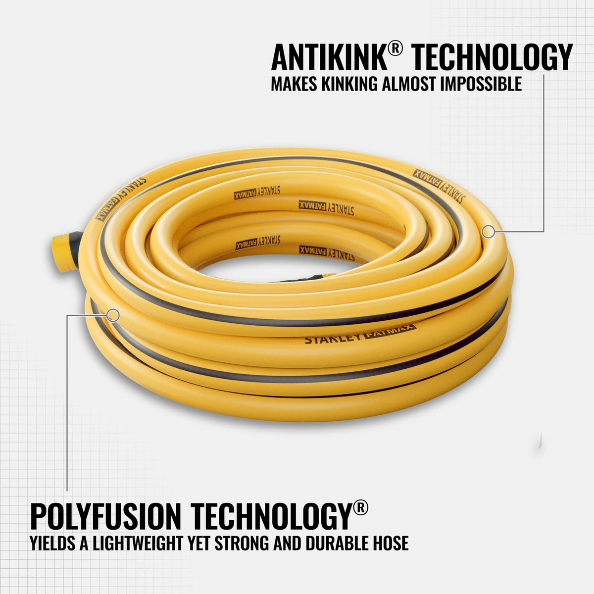 Stanley FATMAX anti-kink system keeps watering smooth.