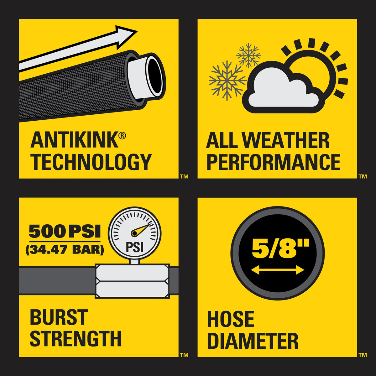 Stanley FATMAX 50-foot length provides extended reach for beds.
