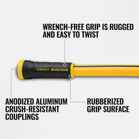 Stanley FATMAX crush-proof design endures rugged watering and cleaning.