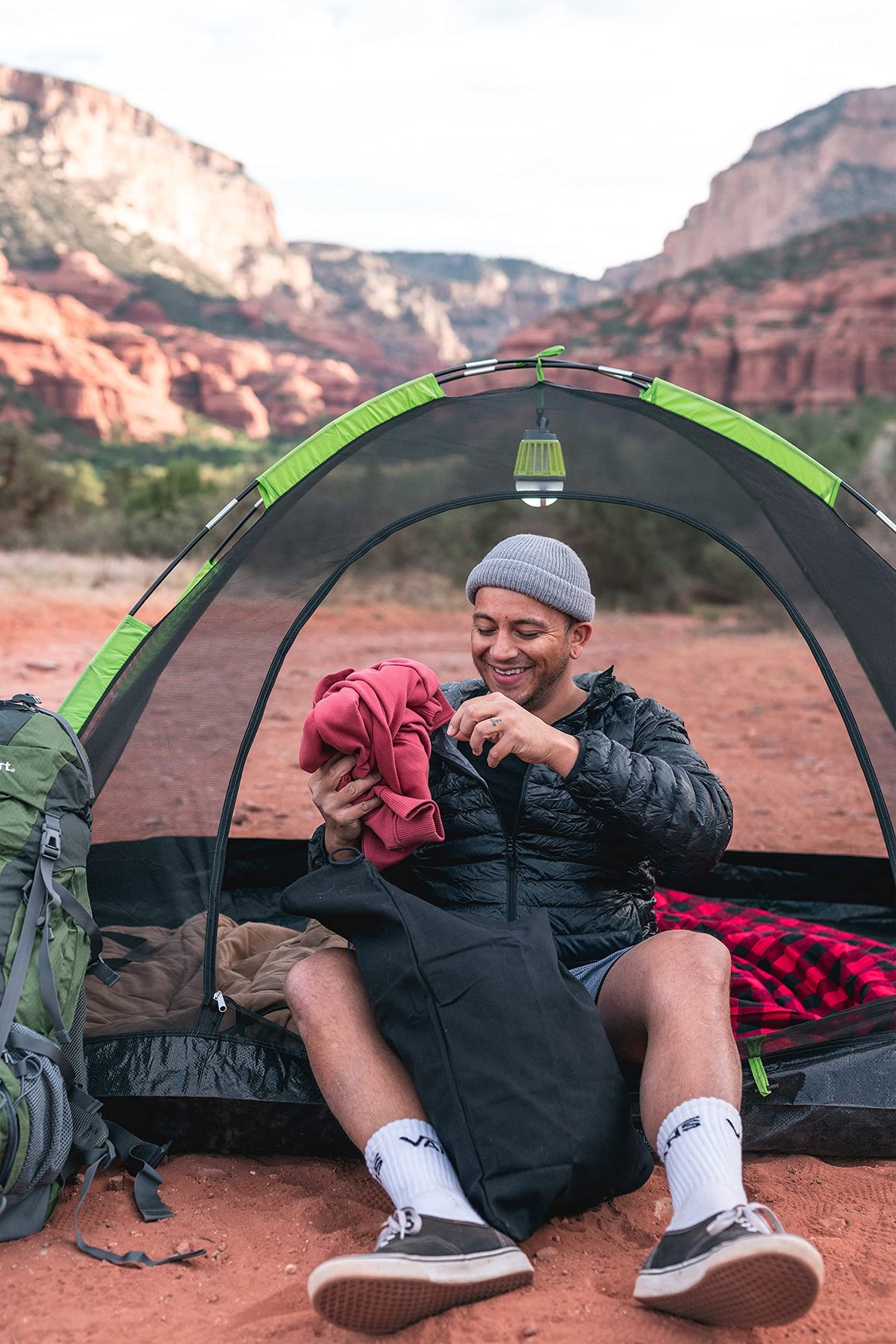 Stansport compact camping setup suits tents, patios, and emergency kits.