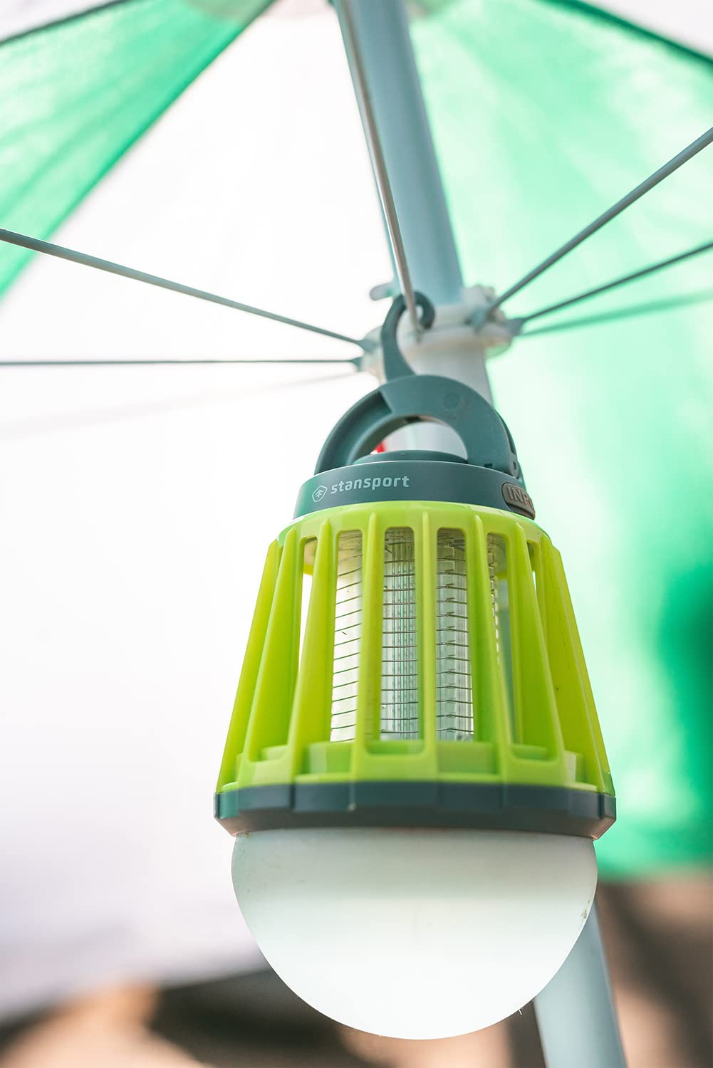 Stansport USB recharge keeps the light ready for outdoor use.
