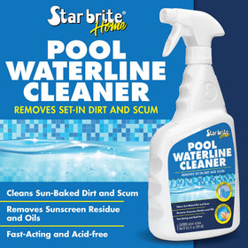 STAR BRITE waterline cleaner removing tile stains and oil