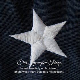 Star Spangled Flags sewn stripes nylon craftsmanship for vibrant color retention