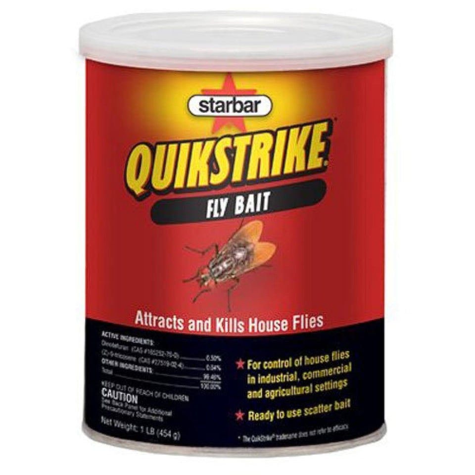Starbar QuikStrike fly bait 1 lb pack ready to use to attract flies.