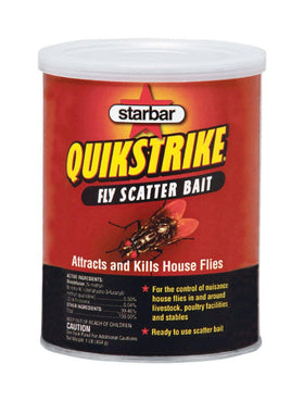 Starbar QuikStrike in a barn setting for nuisance fly reduction.