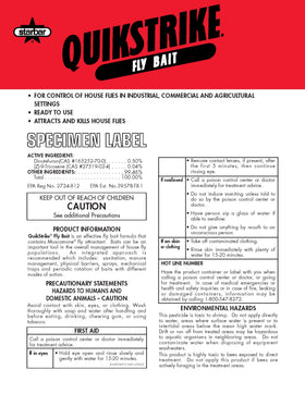 Starbar QuikStrike fly bait granules close-up showing ready-to-use formulation.