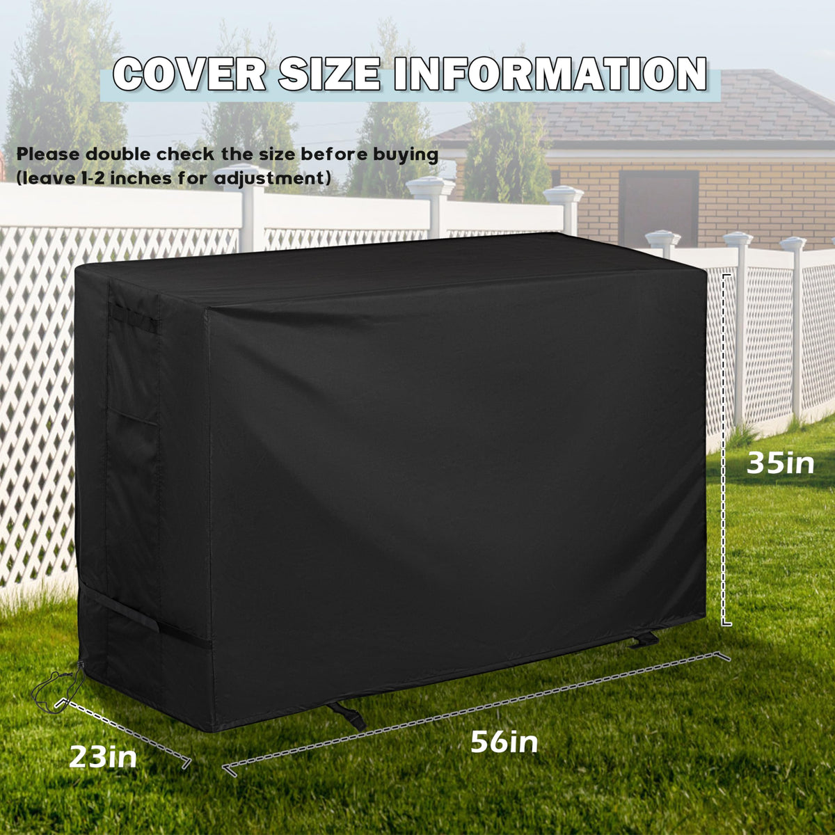 Starcrew cover easy on-off with reinforced handles after grilling.