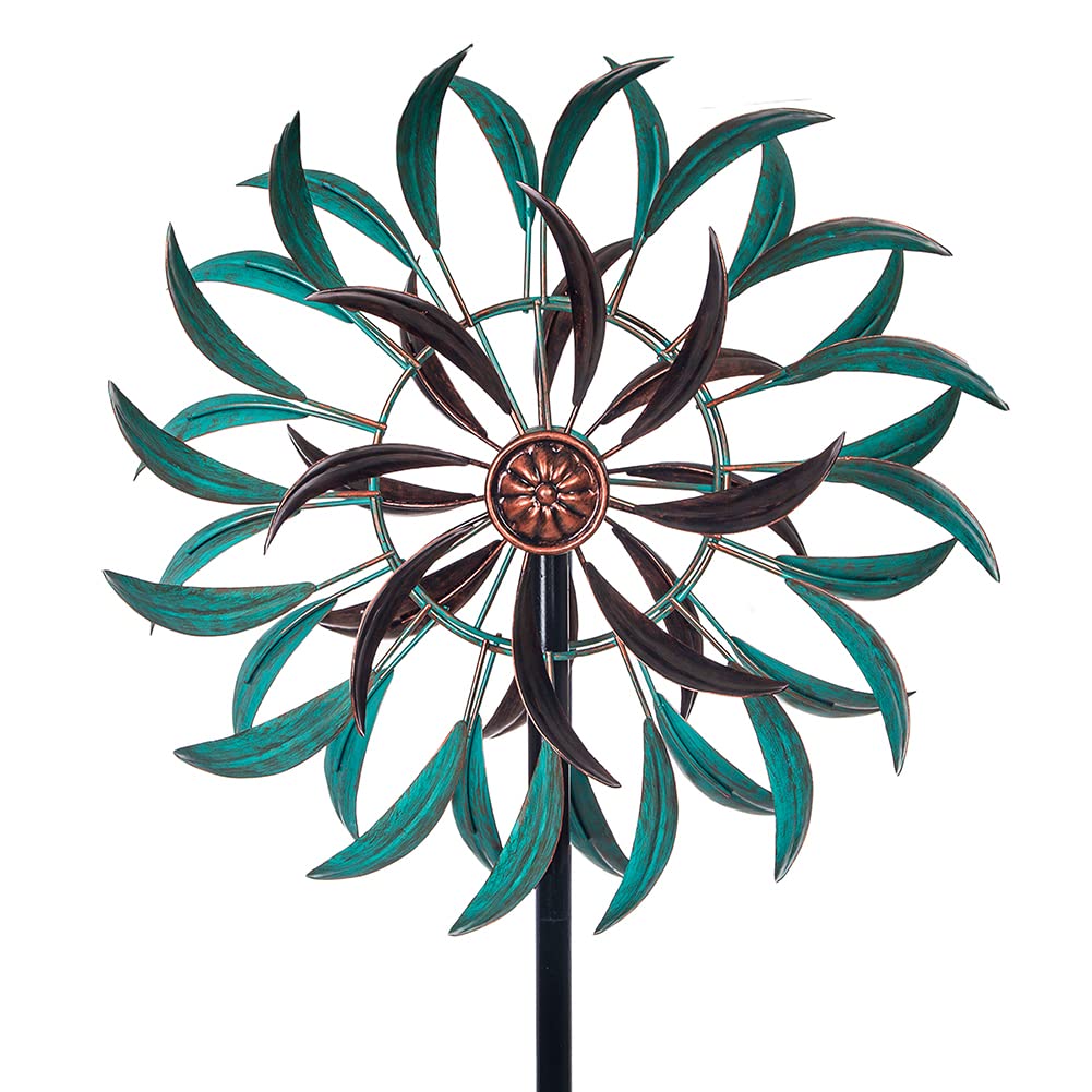 Stargarden metal wind spinner with 360-degree rotation for vibrant yard motion.