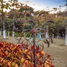 Stargarden wind spinner enhances patio or lawn ambience