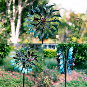 Stargarden wind spinner base offers four-pronged stability in any breeze.